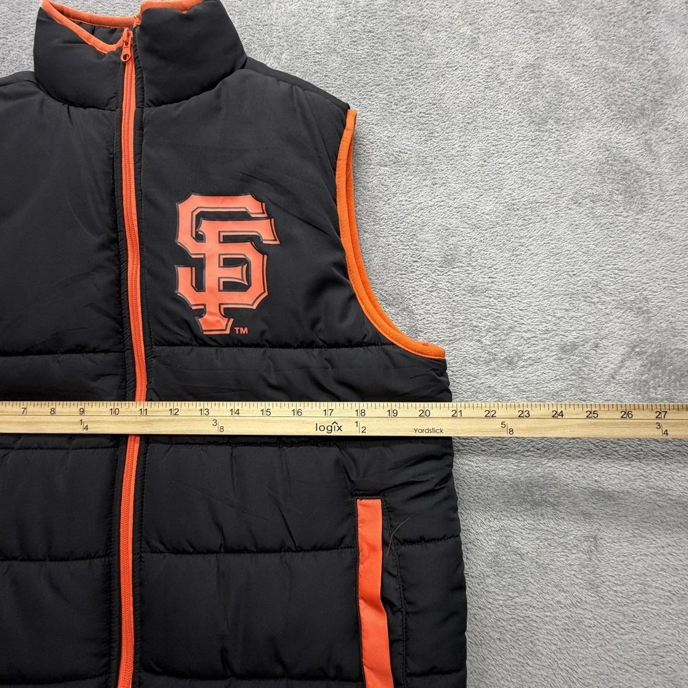 San Francisco Giants Jacket Mens Medium Black MLB Baseball‎ Ghirardelli Puffer